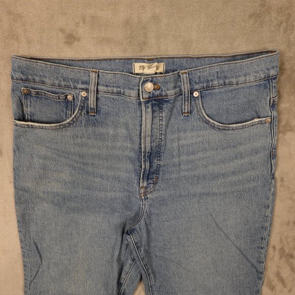 Madewell Jeans Perfect Vintage Straight Jean Women's 33 Blue Denim High Rise - Picture 2 of 12